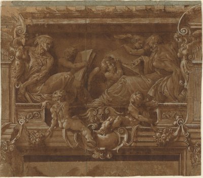 Profeten och Sybil av after Jacopo Zanguidi Italian 16th Century called Bertoia