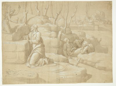 Jesus i Getsemane har av after Jacopo da Empoli