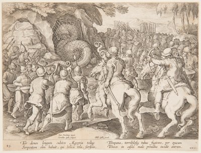 Att fånga ormen av after Jan van der Straet, called Stradanus