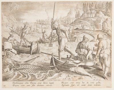 Tonfiskfiske av after Jan van der Straet, called Stradanus