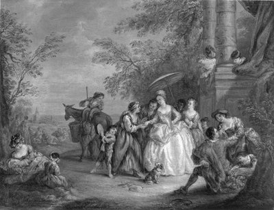 La Bonne Aventure (Lycksökaren) av after Jean Baptiste Joseph Pater