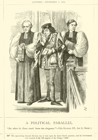 En politisk parallell av after John Tenniel