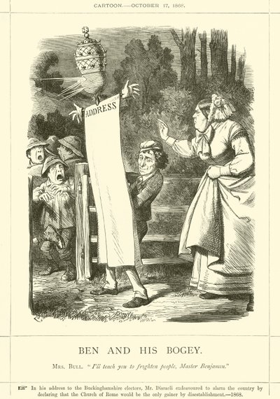 Ben och hans Bogey av after John Tenniel