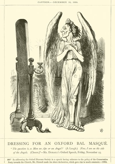 Klä sig för en Oxford Bal Masque av after John Tenniel