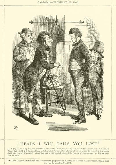 Heads I win, Tails Du förlorar av after John Tenniel