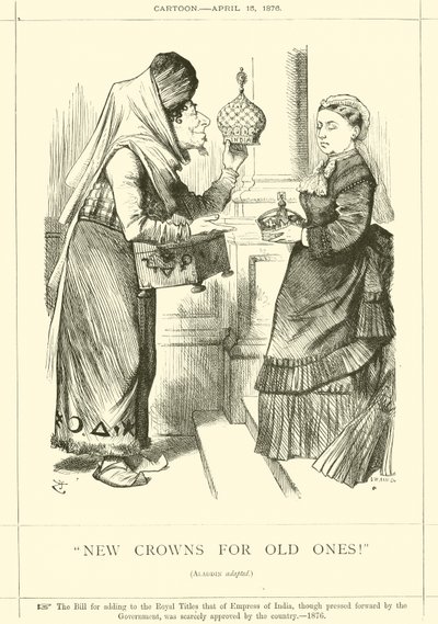 Nya kronor för gamla! av after John Tenniel