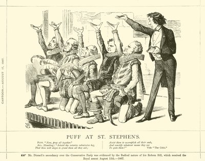 Puff på St Stephens av after John Tenniel