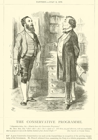 Det konservativa programmet av after John Tenniel