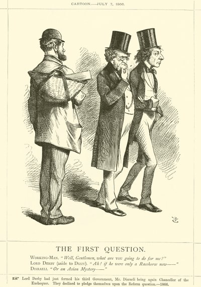 Första frågan av after John Tenniel