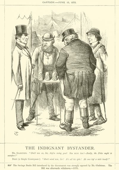 Den indignerade åskådaren av after John Tenniel