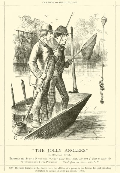 The Jolly Anglers, A Holiday Idyll av after John Tenniel