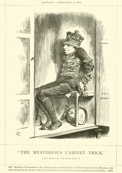 Det mystiska kabinettstricket av after John Tenniel