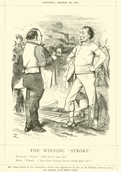 The Winning Stroke av after John Tenniel