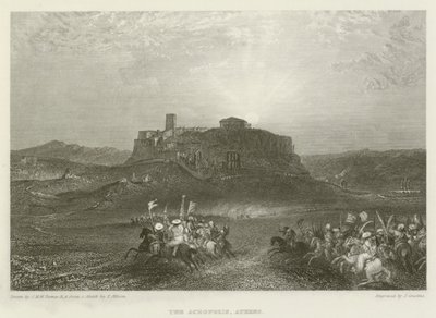Akropolis, Aten av after Joseph Mallord William Turner