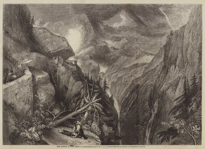 The Battle of Fort Bard  av after Joseph Mallord William Turner