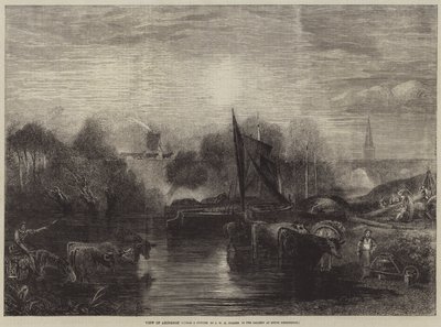 View of Abingdon  av after Joseph Mallord William Turner