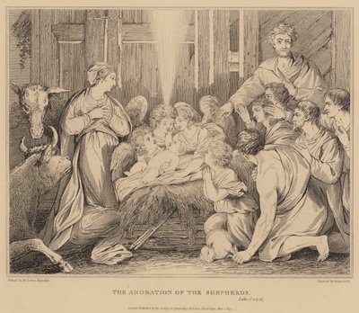 Herdarnas tillbedjan, Luke av after Joshua Reynolds