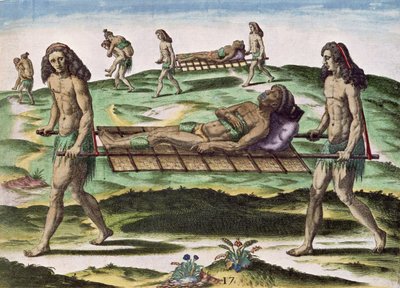 Hermafroditer som transporterar de skadade, från 