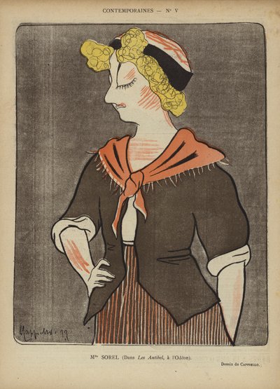Miss Sorel, Illustration för Le Rire av after Leonetto Cappiello