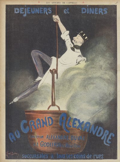 Cappiellos affischer. Illustration för Le Rire av after Leonetto Cappiello