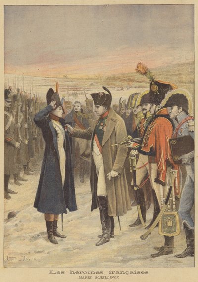 Franska hjältinnor: Marie Schellinck av after Lionel Royer