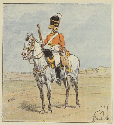 Engelsk armé, skotsk drake, Scotch-Greys av after Louis Charles Bombled
