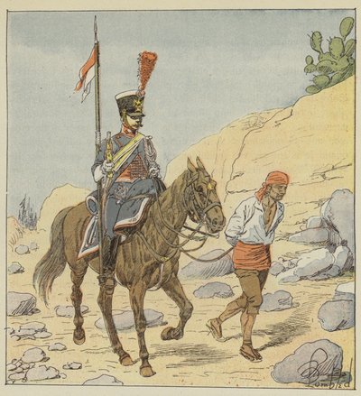 Fransk armé i Spanien, Lancier-gendarm, 1811 av after Louis Charles Bombled