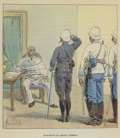 Gripande av premiärministern av after Louis Charles Bombled