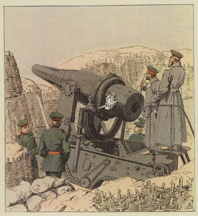 Rysk 9 tums sidopistol av after Louis Charles Bombled