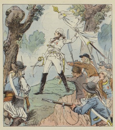 Charette är den verkliga hjälten i Vendée-kriget av after Louis Charles Bombled