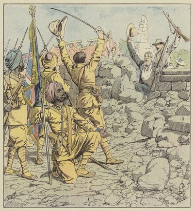 Utfärdande av legationer, inträde av sikher av after Louis Charles Bombled