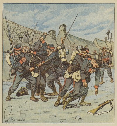 Episod de lenlevement de Faverolles av after Louis Charles Bombled