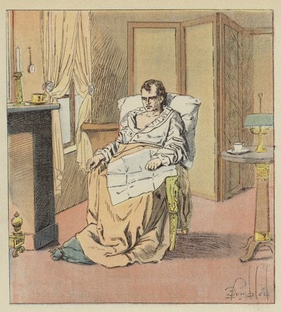Den mycket indisponerade kejsaren av after Louis Charles Bombled