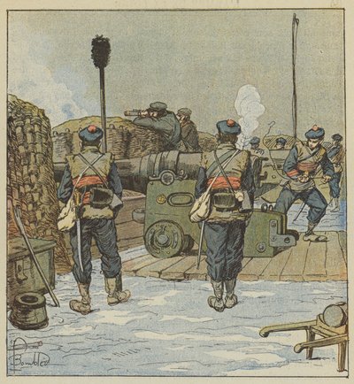 Chevilly marinbatteri av after Louis Charles Bombled