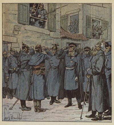 Kapten Pendezec och general Treskow av after Louis Charles Bombled