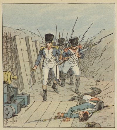 Kapten de Chambure, chefen för detta berömda företag, etc. av after Louis Charles Bombled