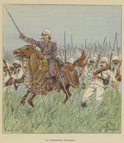 Befälhavare Lentonnet av after Louis Charles Bombled