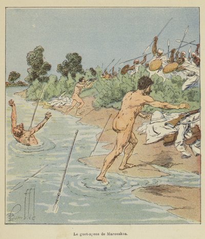 Marosakoas bakhåll av after Louis Charles Bombled