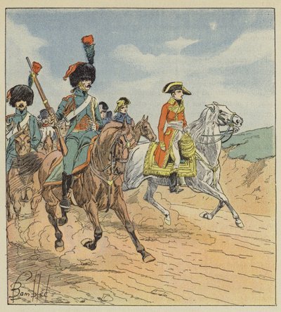 Förste konsuln och de konsulära vakterna jägare, vakter av after Louis Charles Bombled
