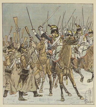 Kurassirerna i Doumerc tar 1 800 ryssar till fångar av after Louis Charles Bombled