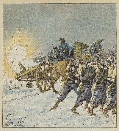 Vendées mobiler går till attack av after Louis Charles Bombled