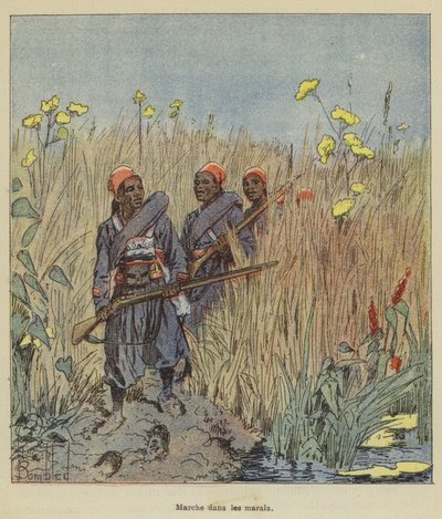 Gå i träsken av after Louis Charles Bombled