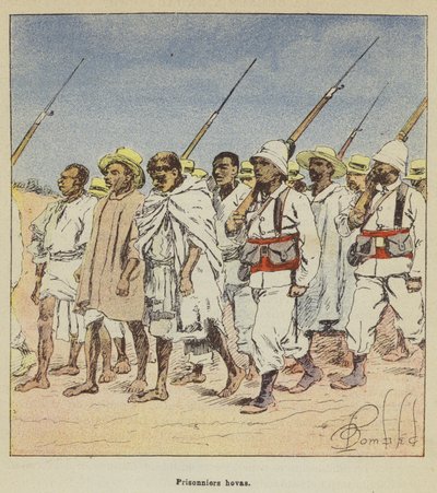 Hova fångar av after Louis Charles Bombled
