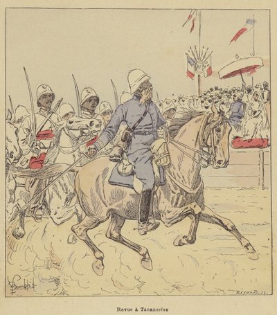 Revy och Tananarive av after Louis Charles Bombled