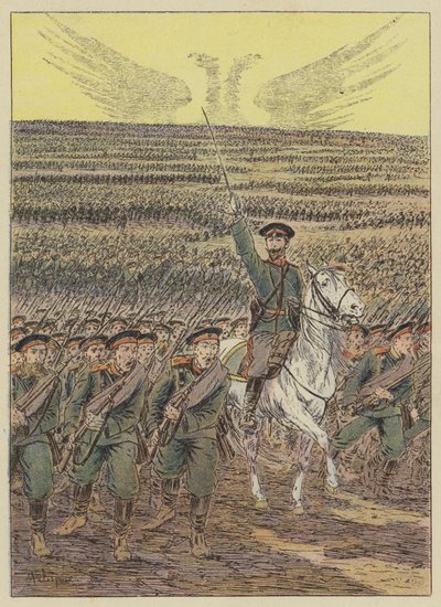 ryska armén av after Louis Charles Bombled