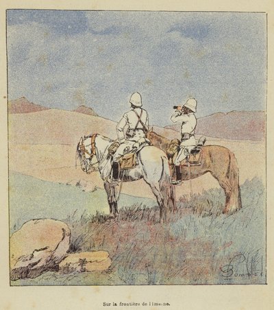 På gränsen till Imerne av after Louis Charles Bombled