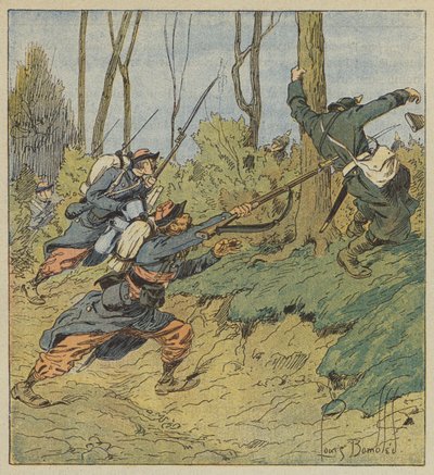 Zephyrs förföljer preussarna av after Louis Charles Bombled