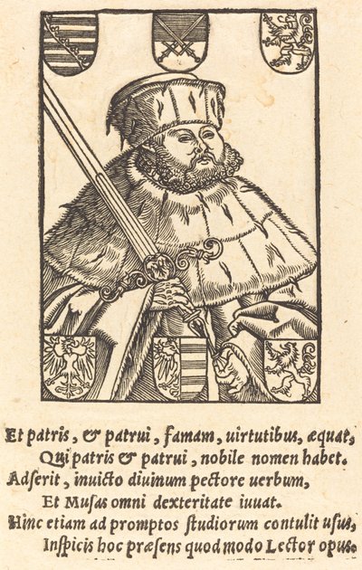 John Frederic the Magnanimous, i kurvalskläder [vänster] av after Lucas Cranach the Younger