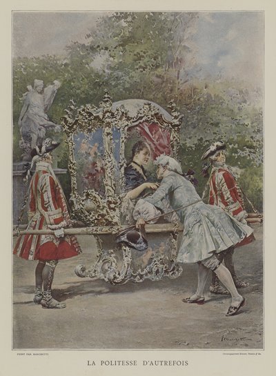 Gårdagens artighet av after Ludovico Marchetti