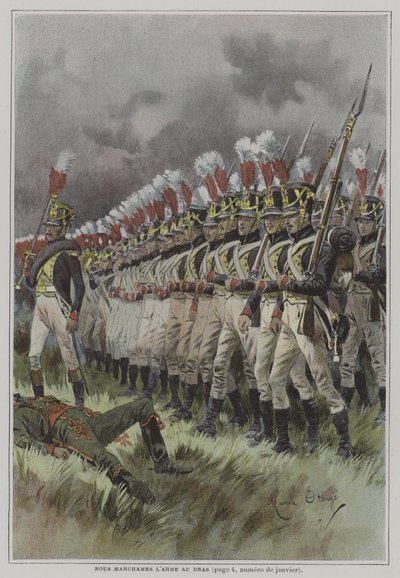 Vi marscherade under vapen av after Maurice Henri Orange